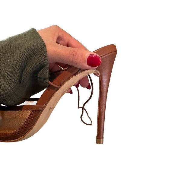 Clarité Brown Wrap Up Stilettos - Picture 5 of 8